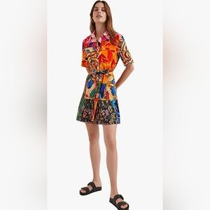 Desigual XL Multicolor Patchwork Shirt Dress – NWOT